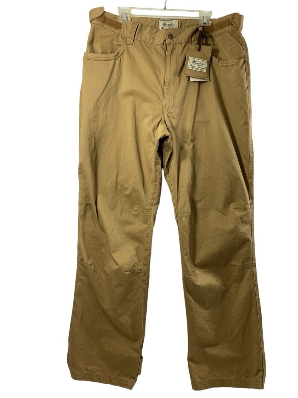 NWT AVERY HERITAGE Work Pants in Khaki Brown, Adjustable Ankles and Waist, TOUGH - Picture 7 of 16